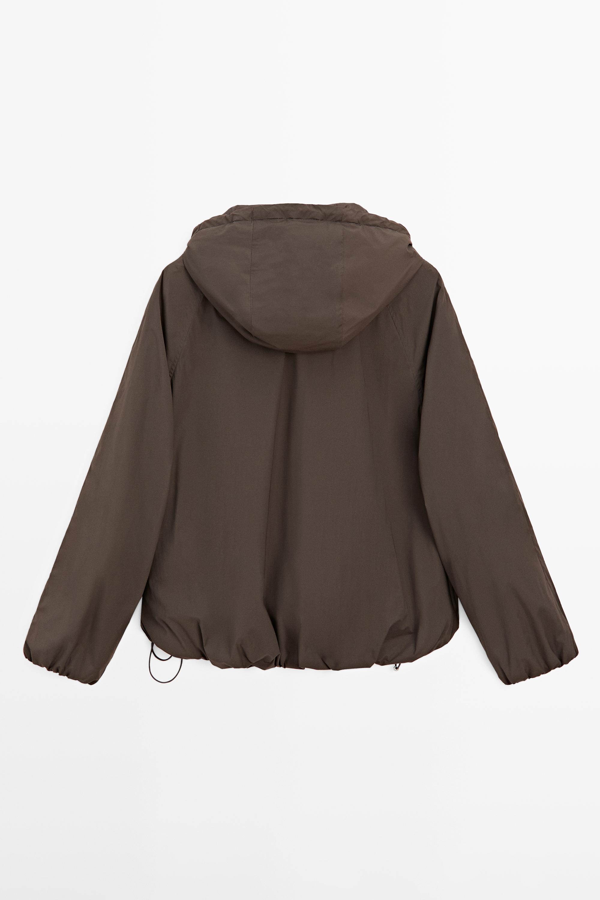 Veste bouffante à col montant